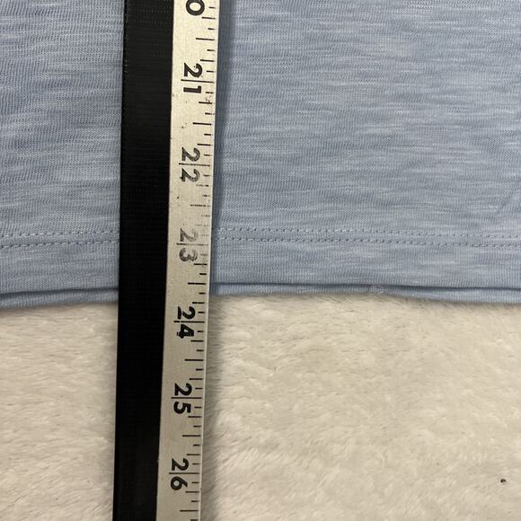 J. Crew Girfriend Tee T-Shirt Womens Medium Blue Short Sleeve Scoop Neck Cotton - Picture 9 of 11